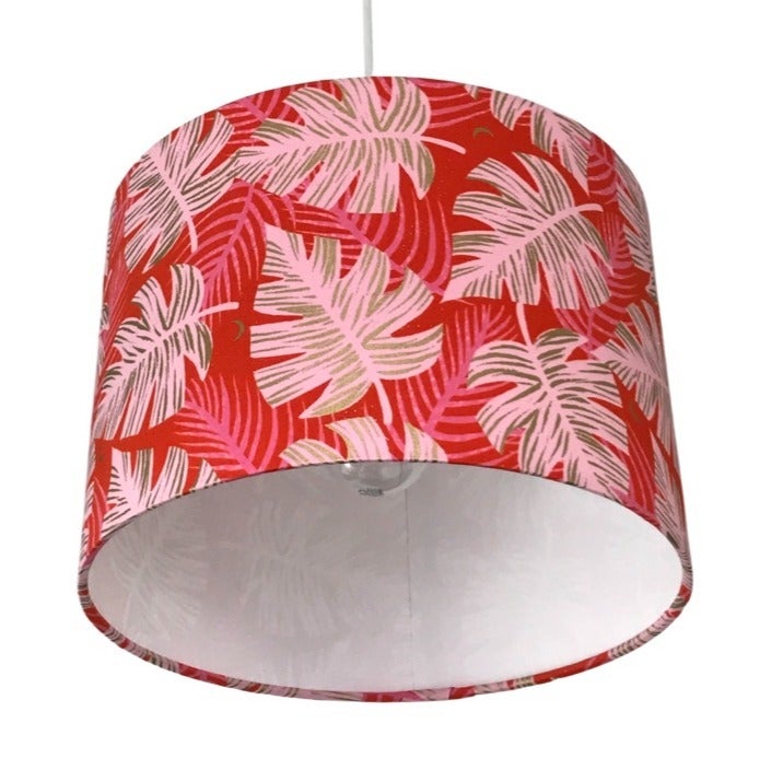 Red store drum shade