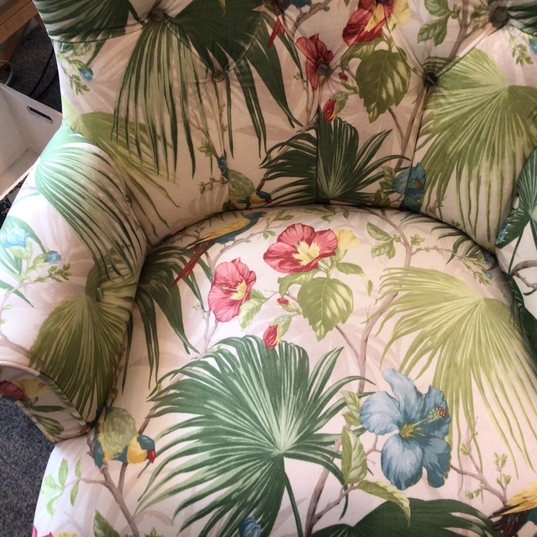 Tropical best sale print armchair