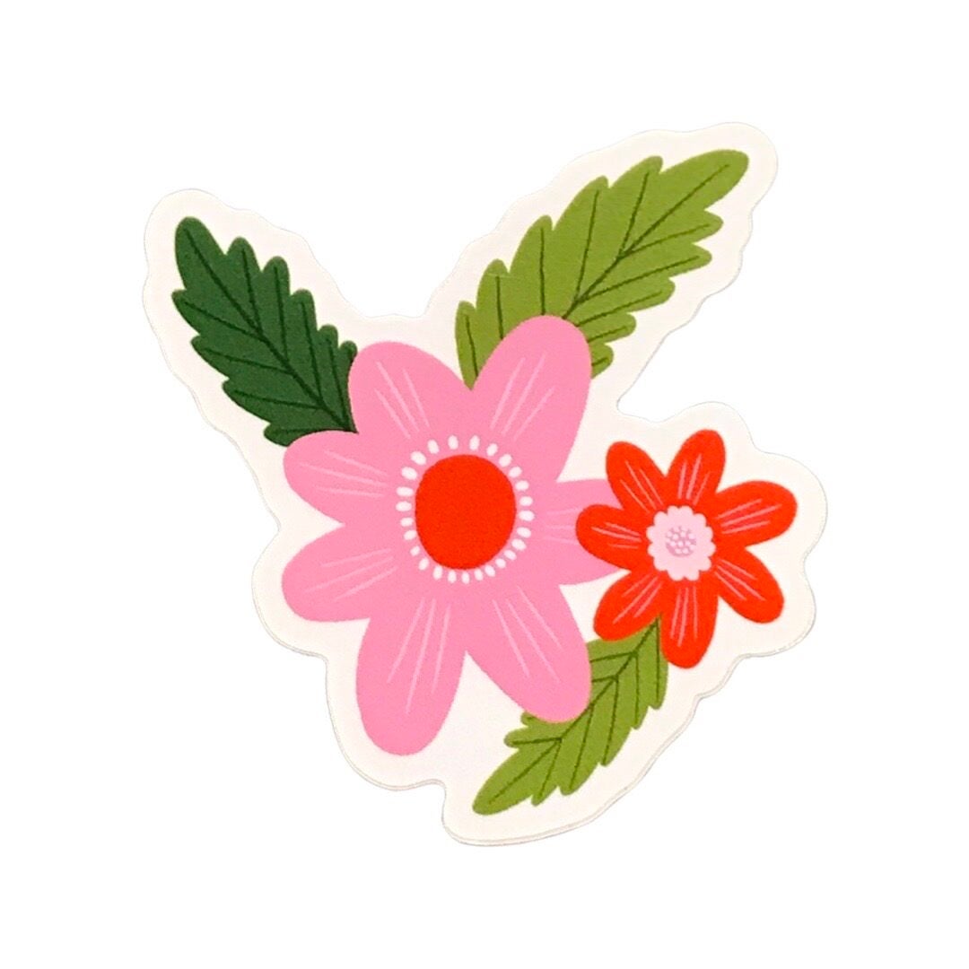 Floral Bloom Vinyl Sticker An Independent Zebra Online Gift